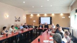 Un momenro della conferenza stmpa di presentazione del lavoro di contrasto alla povertà energetica in Sicilia