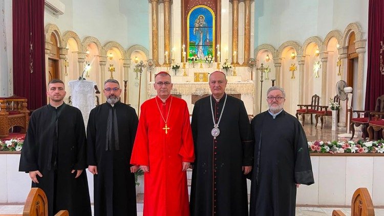 2026.07.04 Il neo Patriarca caldeo visita la cattedrale armeno cattolica di Baghdad