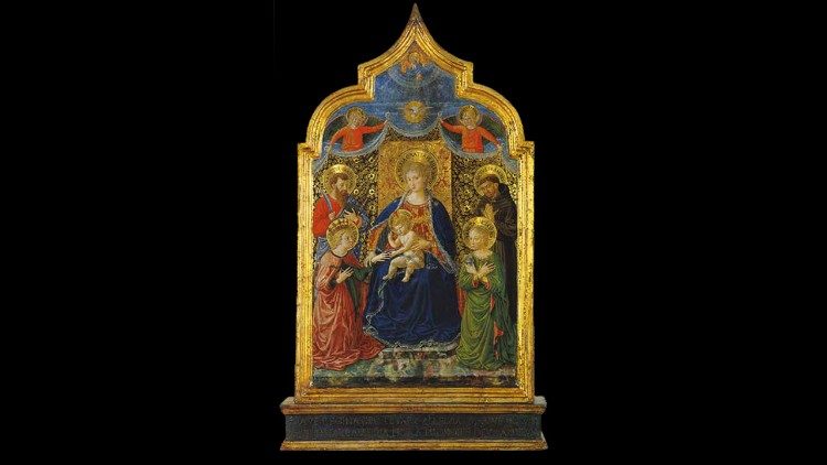 anci-love  Benozzo Gozzoli, Matrimonio mistico di santa Caterina d'Alessandria, CAOS (Centro per le Arti Opificio Siri), Terni