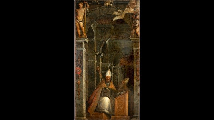 Una delle portelle dell'organo del Duomo di Udine