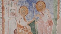 Cripta degli Affreschi, Basilica di Aquileia, Storie di Marco. Courtesy  Fondazione So.Co.Ba. (particolare) © V. Makovac