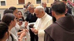 Młodzież z Ziemi Świętej u Papieża