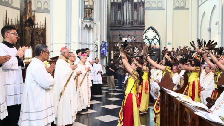 Un momento de la misa de clausura de la asamblea de la FABC celebrada en Yakarta.