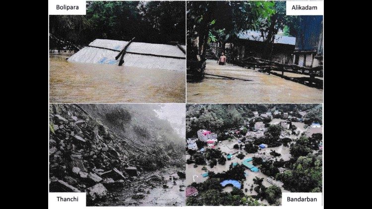   La devastaci&oacute;n en Bangladesh, donde la poblaci&oacute;n recibe apoyo a trav&eacute;s del Dicasterio para el Servicio de la Caridad.