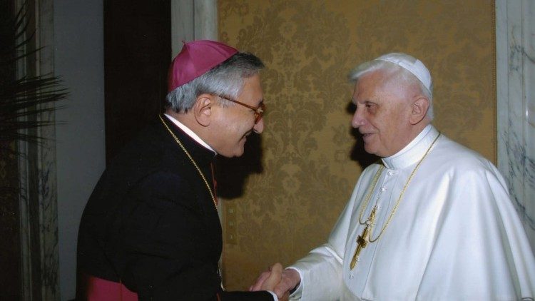 Dom Filippo com o Papa Bento XVI