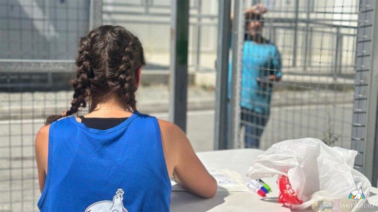 Refugees at the camp site