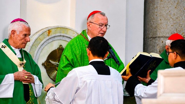 El cardenal Pietro Parolin preside la Santa Misa