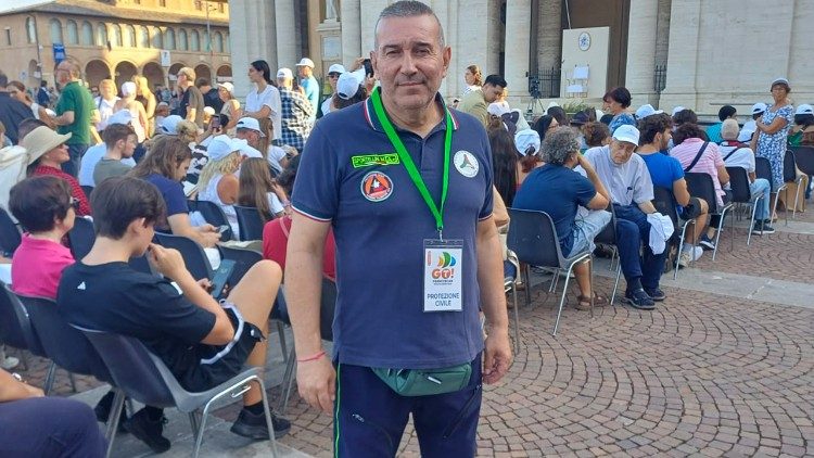 Marco Sportellini, volontario dell’associazione San Giorgio Valnestore.