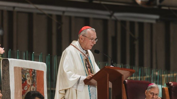 El cardenal Pietro Parolin en la Bas&iacute;lica de Nuestra Se&ntilde;ora de Guadalupe (Foto: &copy;️Mar&iacute;a Langarica)