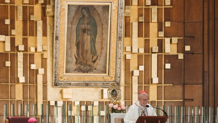 El cardenal Pietro Parolin en la Bas&iacute;lica de Nuestra Se&ntilde;ora de Guadalupe  (Foto: &copy;️Mar&iacute;a Langarica)