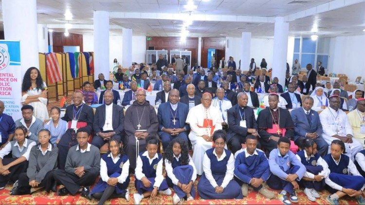 Les participants à la première Conférence continentale sur l’éducation catholique en Afrique organisée par le SCEAM