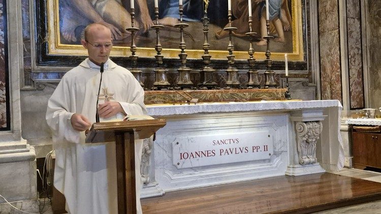 2026.08.13_La Messa sulla tomba di Giovanni Paolo II