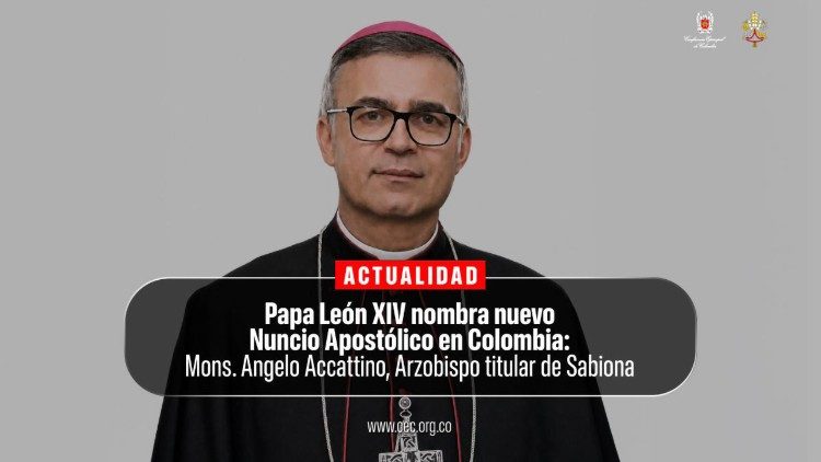 O arcebispo Angelo Accattino, o novo n&uacute;ncio apost&oacute;lico na Col&ocirc;mbia.