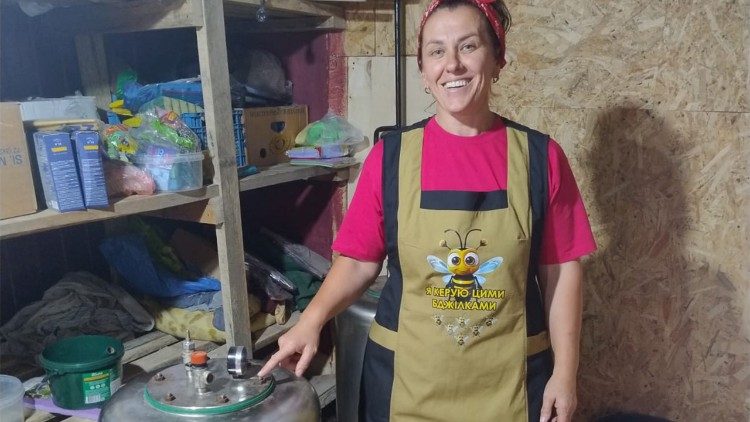 Tetiana nella sua cucina