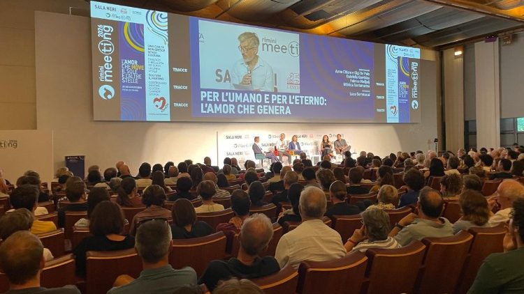 Fabrice Hadjadj durante il suo intervento al Meeting di Rimini