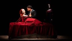 Un momento dell'opera lirica "Una promessa infranta" in scena a Lirico Sperimentale di Spoleto