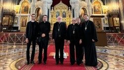 Arkivysk. Gallagheris apsilankė Maskvos ortodoksų katedroje
