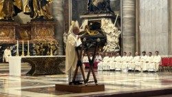 Il cardinale Baldo Reina nella messa celebrata in Basilica Vaticana nella memoria liturgica del Beato Papa Giovanni Paolo I