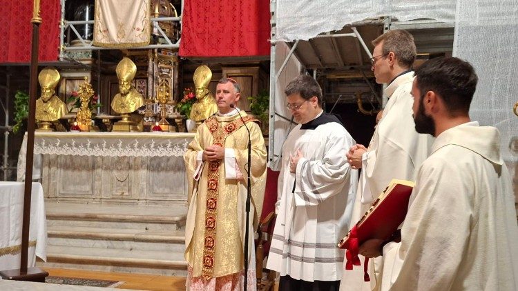 Kardinal Rolandas Makrickas di Basilika Santo Agustinus di Campo Marzio