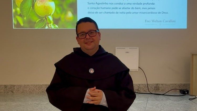 Frei Welton, frade agostiniano recoleto, que atua no Rio de Janeiro