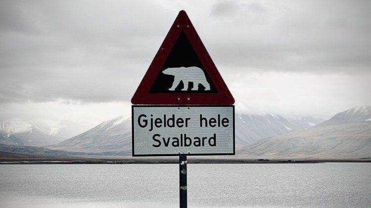 A street sign in Svalbard