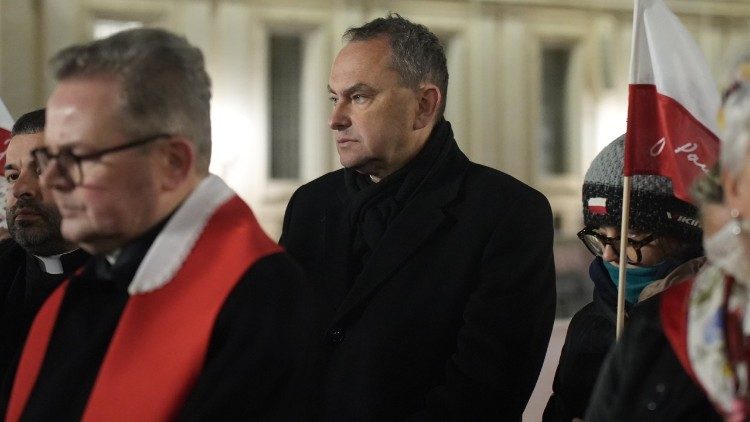 W modlitwie uczestniczył też ambasador RP przy Stolicy Apostolskiej (Jan Rzepka)