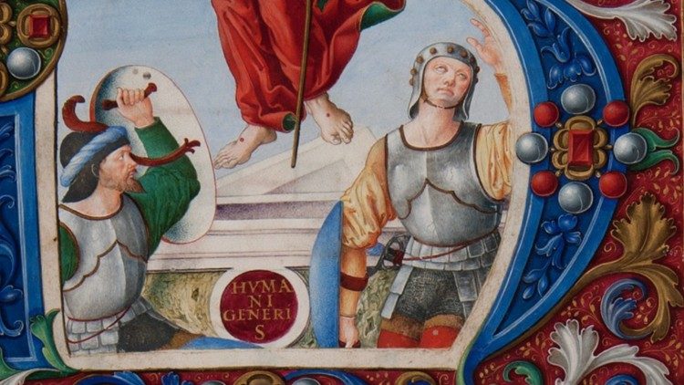 Auferstehung, Graduale, Vatikanische Apostolische Bibliothek, "S. Maria Maggiore 14", Rom, um 1517–1520 (732 &times; 534 mm; 100 ss.) – &copy; Vatikanische Apostolische Bibliothek   (&copy; Biblioteca Apostolica Vaticana)