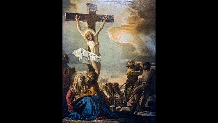 Giandomenico Tiepolo, Via-Sacra, XII Esta&ccedil;&atilde;o, Jesus morre na Cruz, 1745-1749, &oacute;leo sobre tela, Igreja de San Polo, Veneza