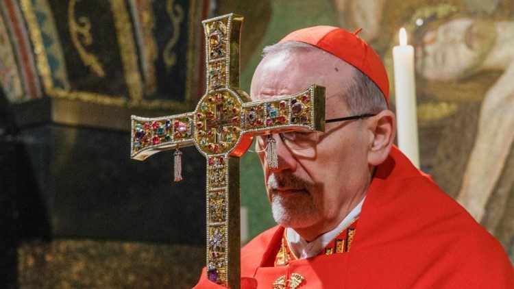 Le cardinal Pizzaballa, lors de l'office de la Passion