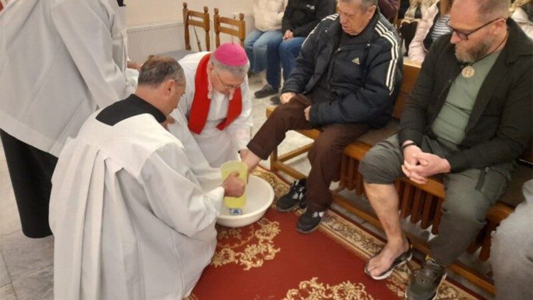 2026.04.03 In the Skopje Cathedral, Bishop Stojanov celebrated the Liturgy of the Lord's Supper