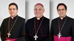Da esquerda para a direita, dom Paulo Jackson (Arquidiocese de Olinda e Recife), dom Gregório Paixão (Arquidiocese de Fortaleza) e dom Carlos Alberto Breis (Arquidiocese de Maceió). Os três prelados tiveram suas imagens utilizadas indevidamente por golpistas em aplicativos de mensagens