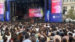 Slavnosti Vzkříšení na Plaza Cibeles v Madridu