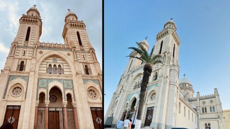 Dettagli della facciata della basilica di sant'Agostino