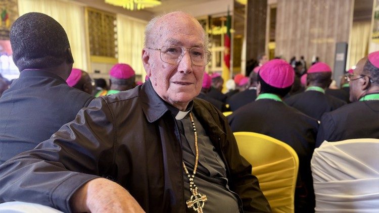 O bispo missionário Cesare Bonivento, que passou décadas na Papua-Nova Guiné e agora está em Camarões (Vatican Media)
