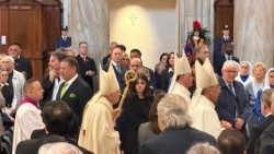 Msza o spokój duszy papieża Franciszka, Bazylika Matki Bożej Większej