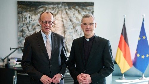 D: Antrittsbesuch von Bischof Wilmer bei Kanzler Merz