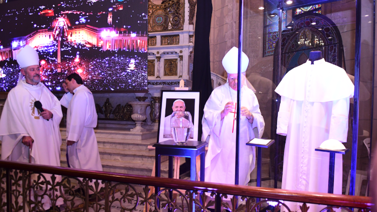 Conmemoración en Luján del primer aniversario del fallecimiento del Papa Francisco (©Enrique Canga)