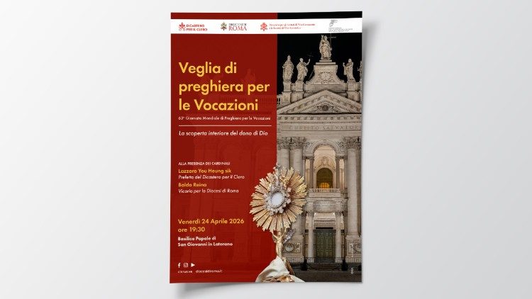 La locandina della veglia di preghiera