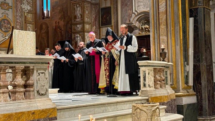Un momento della celebrazione ecumenica