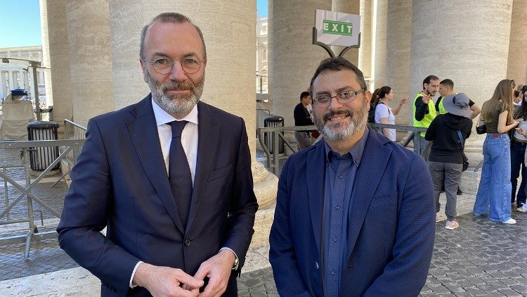 Manfred Weber und Mario Galgano