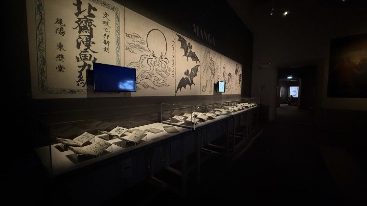 Foto della collezione dei manga realizzati da Hokusai @ARTHEMISIA PRESS