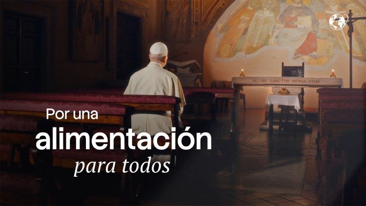 Reza con el Papa León XIV