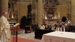 Nadbiskup Mate Uzinić na Silvestrovo u katedrali sv. Vida (foto: Riječka nadbiskupija) 