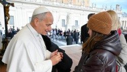 La giovane Varvara incontra Papa Leone XIV