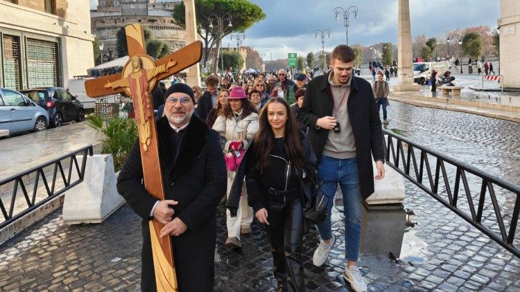 Поклонниците от "БПЦО Свети Седмочисленици" в Рим