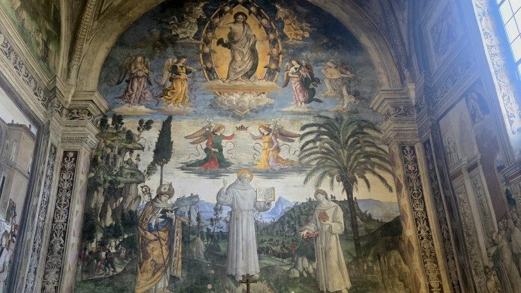 La cappella Bufalini affrescata dal Pinturicchio