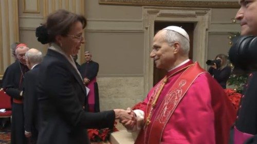 Schweizer Botschafterin w&uuml;rdigt Friedensthematik von Leo XIV.