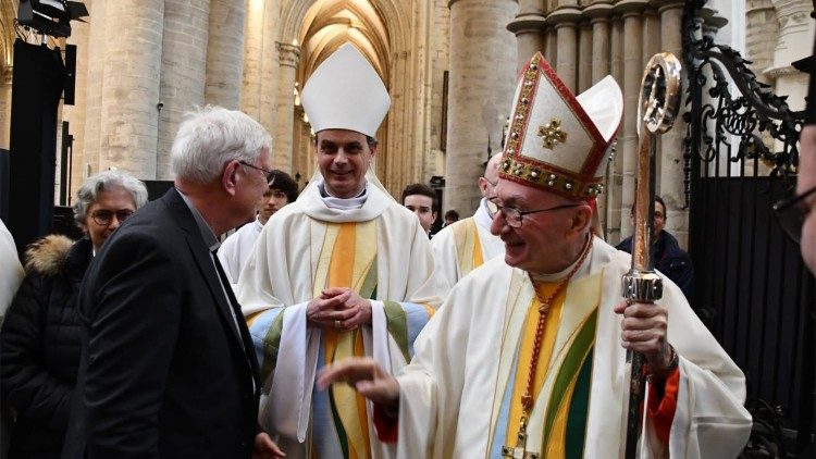 Le cardinal Pietro Parolin, Secrétaire d'État du Saint-Siège, dans la cathédrale de Bruxelles, le 11 janvier 2026. © Luca Marciano-Vicariat de Bruxelles.