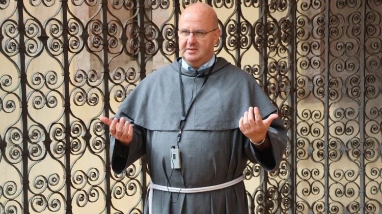 Br. Thomas Freidel OFM Conv. bei einer F&uuml;hrung