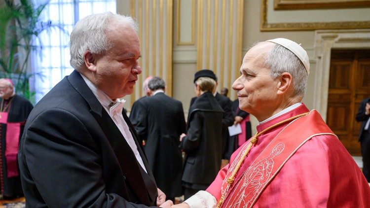 Velvyslanec Pavel Svoboda na setkání papeže s diplomaty, 9. 1. 2026